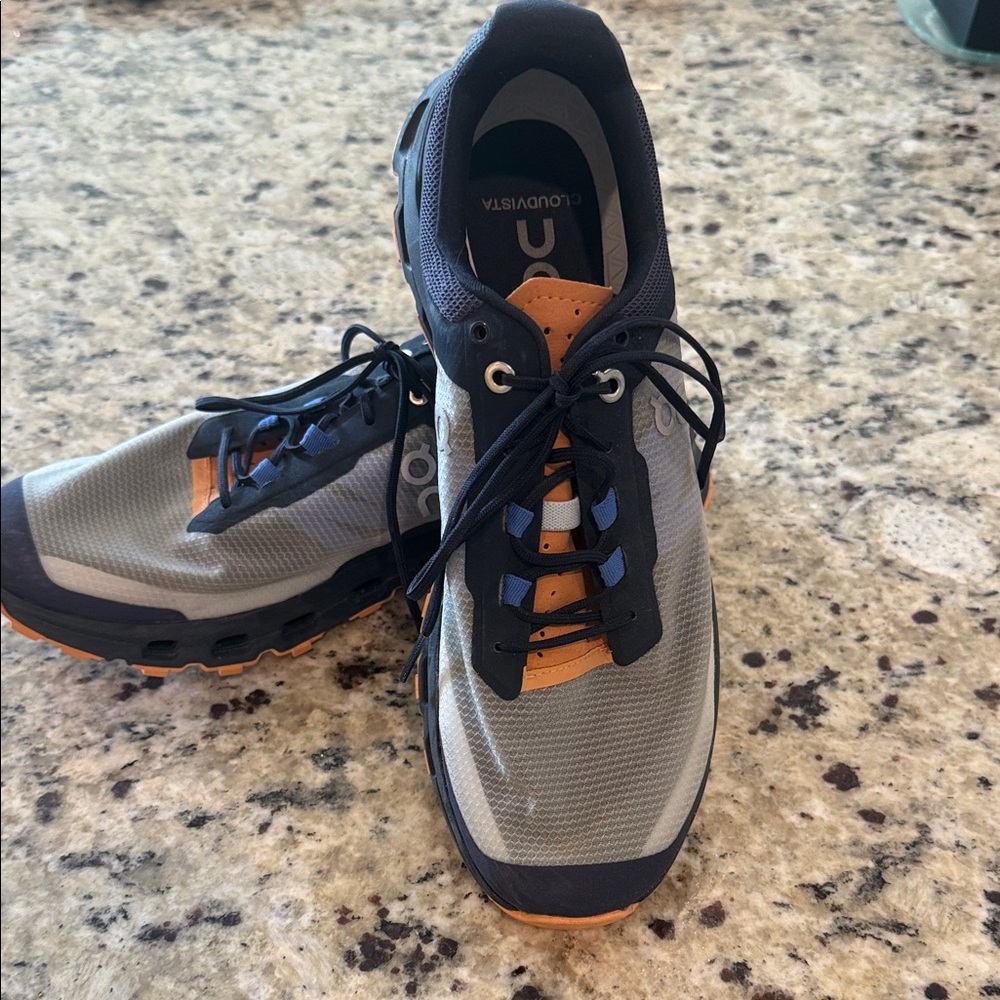 On Running Men’s Trail Shoes - Gray, Orange, Navy